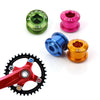 4Pcs MTB Bicycle Chainwheel Screws Cycling Chainring Wheel Bolt Alloy 7075 Road Bike Disc Screws for Crankset Parts-WAYBIKER
