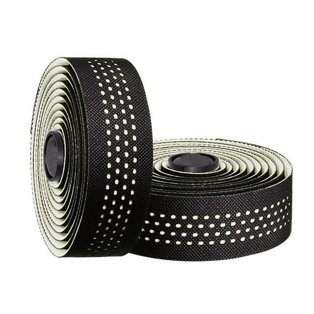 1pair Perforated Breathable Handlebar Tapes Non-slip Road Bike Bar Tape EVA/PU Soft Anti-Vibration Wrap Tape Durable Bar Bartape