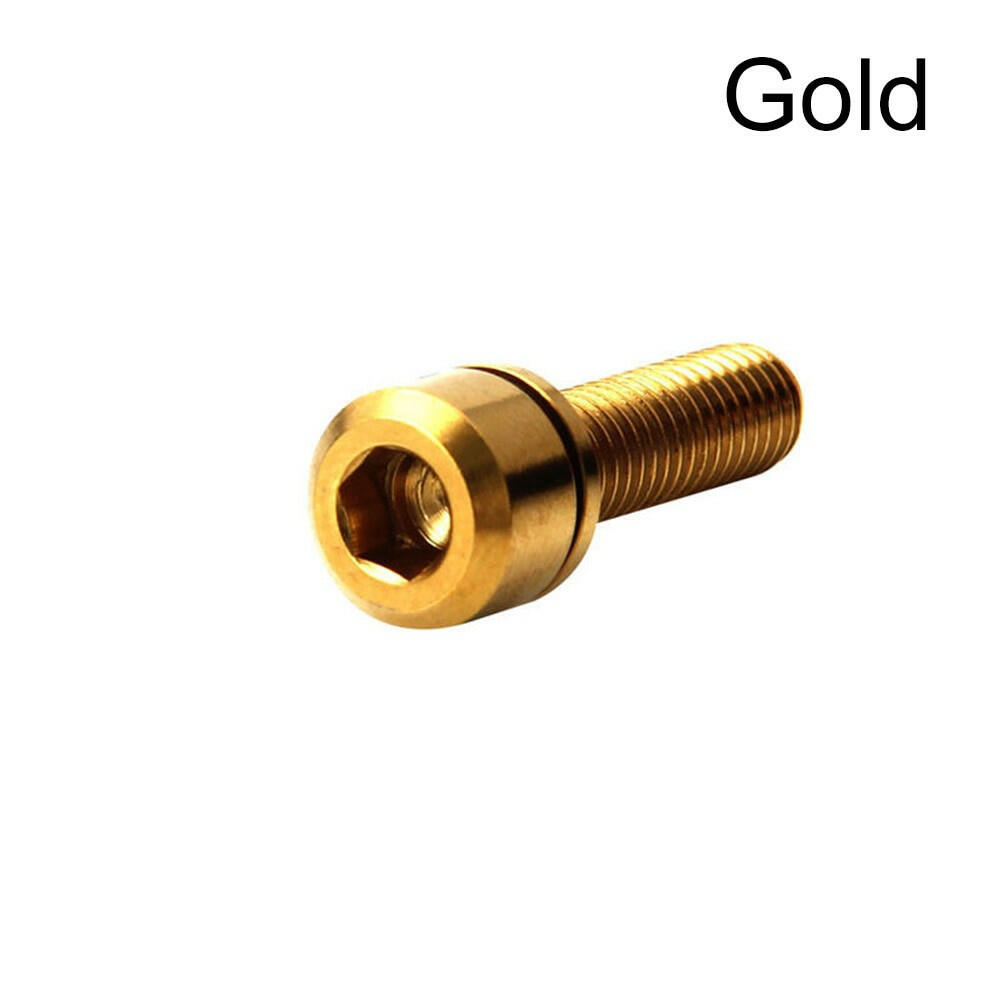 1 PC Bicycle M6x20mm Disc Brake Caliper Bolts Titanium Screws With Washer Gasket Bicycle Accessories-WAYBIKER