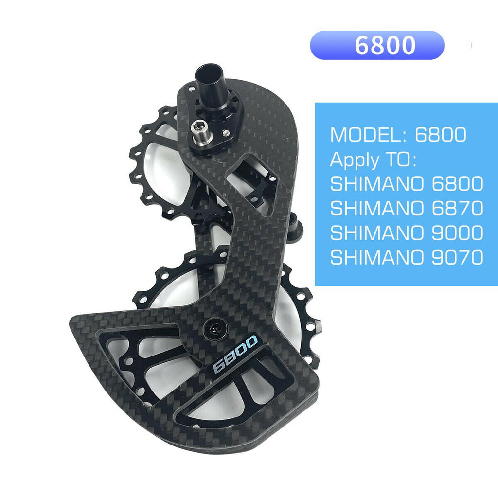 LTWOO Bicycle Ceramic Bearing Speed Carbon Fiber Pulley Wheel Rear Derailleurs Guide Wheel for Shimano 105/UT/Ultegra/DURA ACE-WAYBIKER