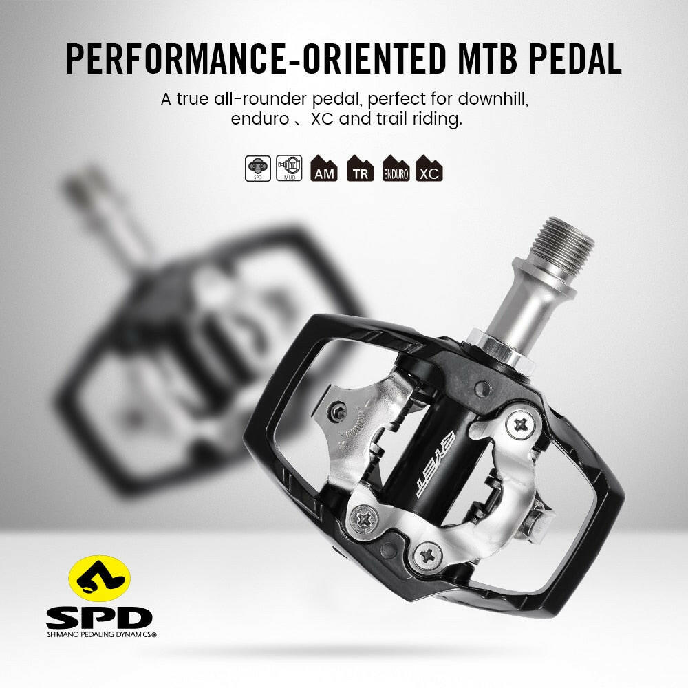 2023 RYET MTB Pedal Ultralight Sealed Bearing Bike Footboard Platform Aluminum XT Bicycle Pedals Lock SPD Cycling Part-WAYBIKER
