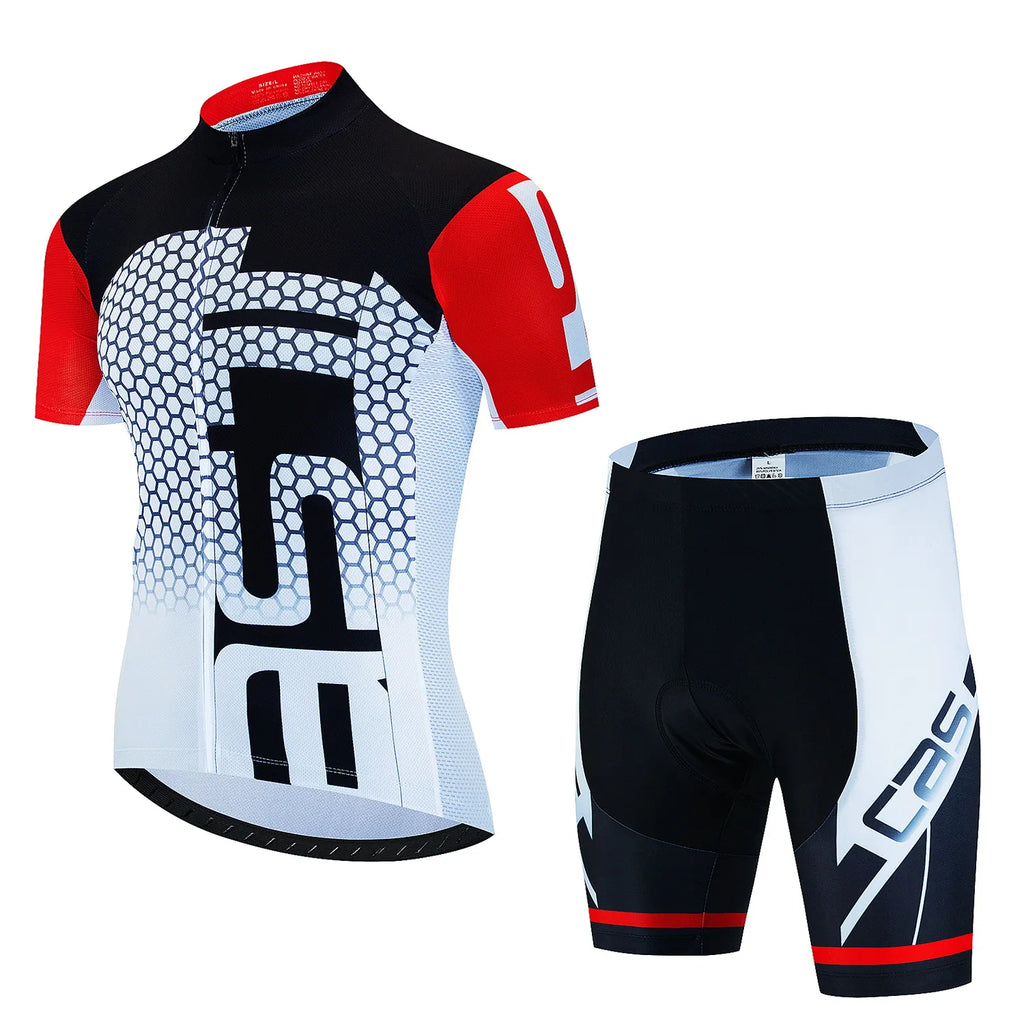 New Cycling Jersey Set Summer Cycling Clothing MTB Bike Clothes Uniform Maillot Ropa Ciclismo Men's Cycling Clothes Bicycle Suit-WAYBIKER