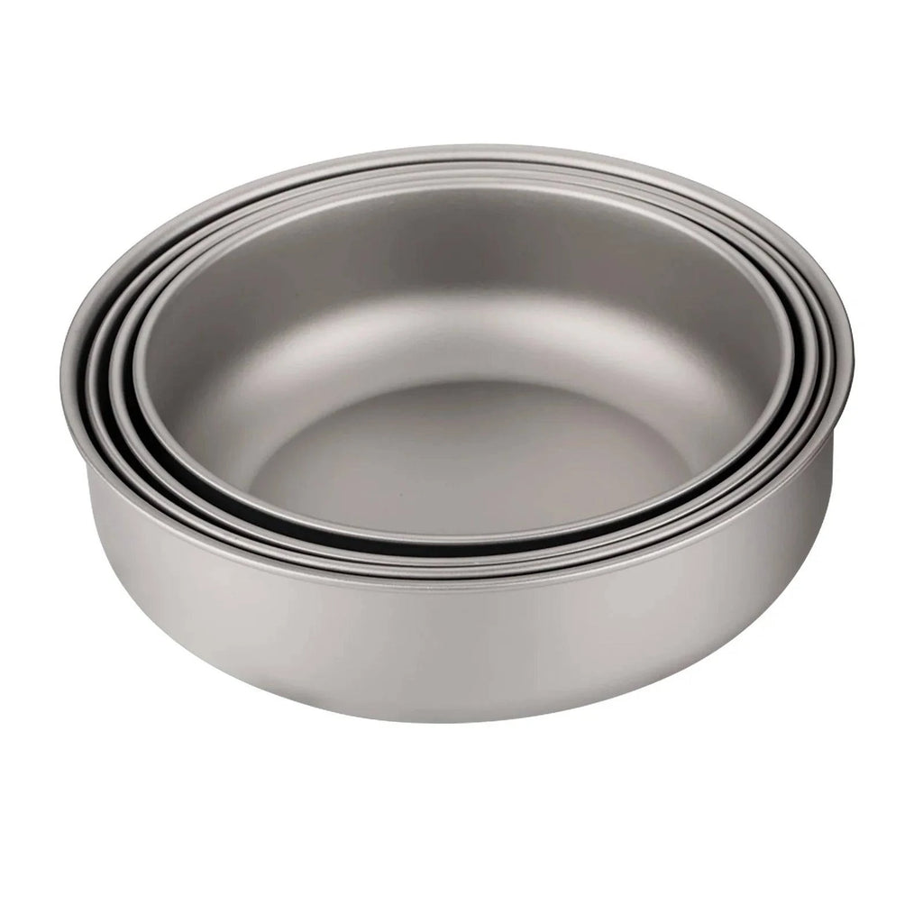 4pcs Lightweight Stackable Bowl Portable Single Layer Dinner Fruit Bowl Food Container for Outdoor Camping-WAYBIKER