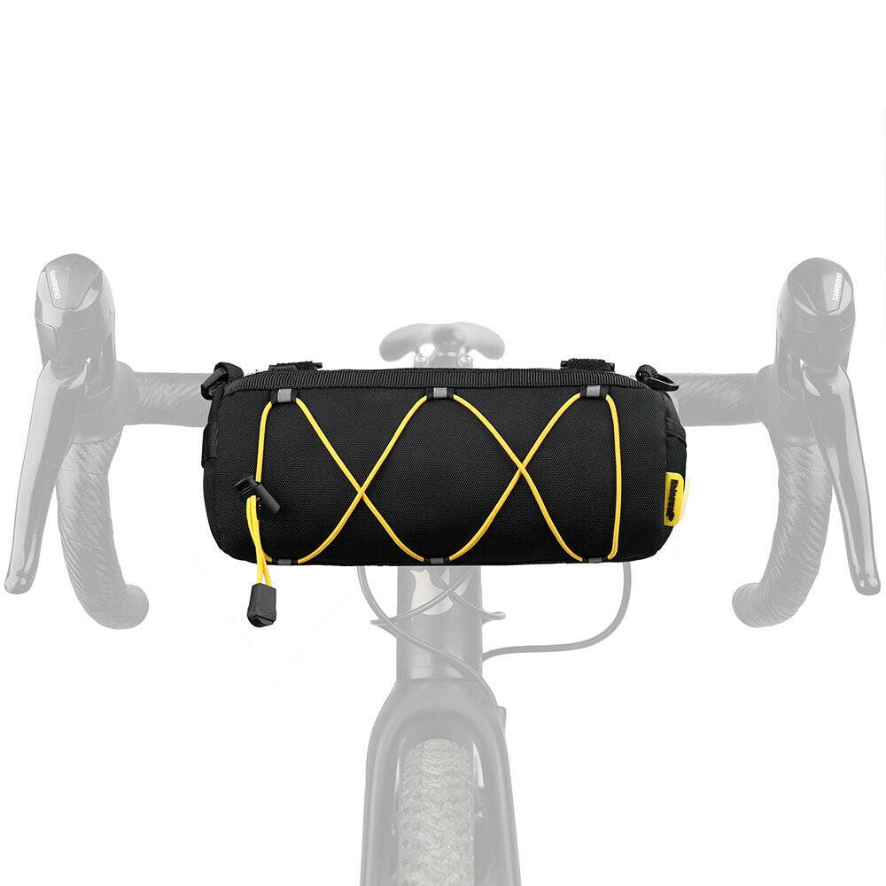 Rhinowalk Bike Handlebar Bag 2.4L Big Capacity Multifunctional Shoulder Bag Mtb Road Cycling Bag Frame Tube Bag Elastic Band-WAYBIKER