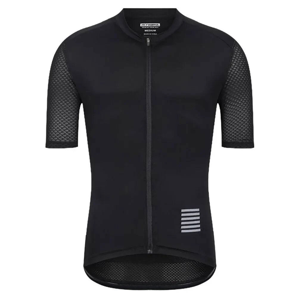 Men Cycling Jersey Short Sleeve Reflective Summer MTB Maillot Shirt Downhill Jersey Pro Team Mountain Bicycle Clothing-WAYBIKER