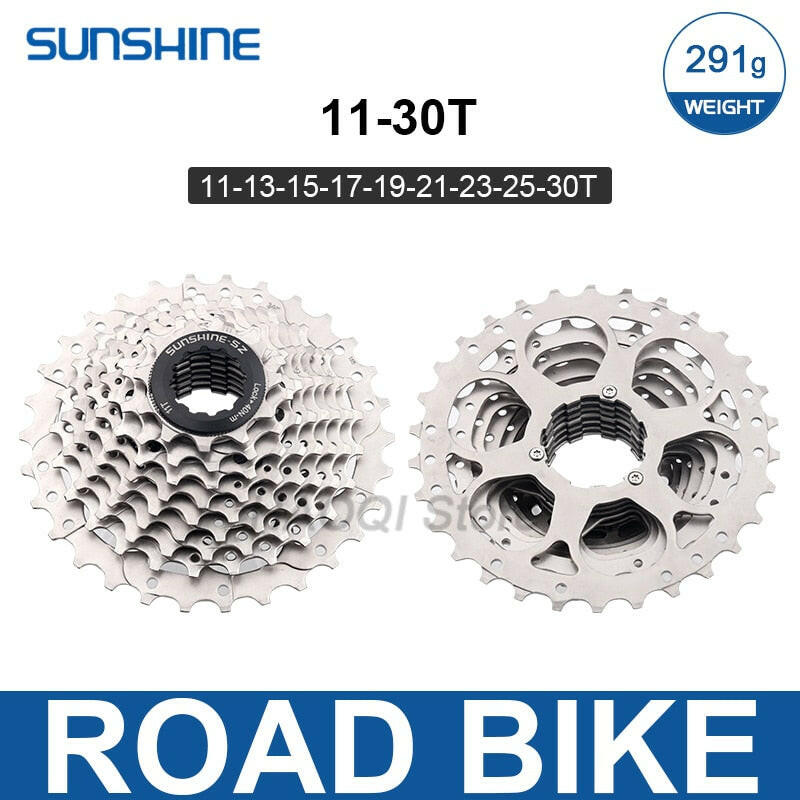 Sunshine HG Road Bike Cassette 8 9 10 11 12 Speed 11-23T/25T/28T/30T/32T/34T Bike Flywheel Sprocket for SHIMANO-WAYBIKER