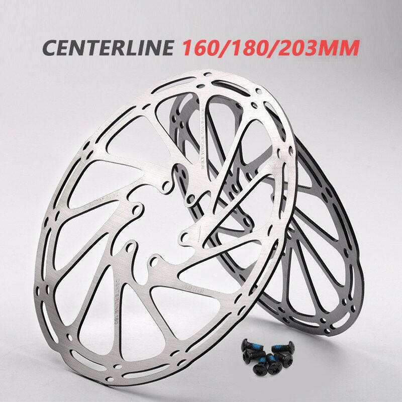Bike Brake Rotor 2PC 160mm 180mm 203mm Rotor MTB Centerline 6 Hole Rotor Fit Road Bike Bicycle Disc Brake Rotors-WAYBIKER