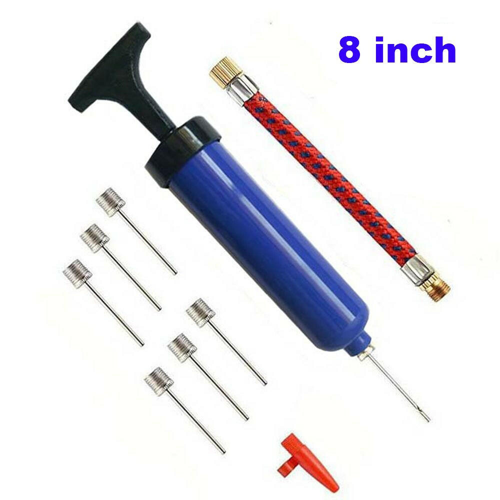 Portable 10pcs set Soccer Football Balloon Volleyball Inflatable Flexible Hose Air Pump Air Needle Ball Pump Inflator-WAYBIKER