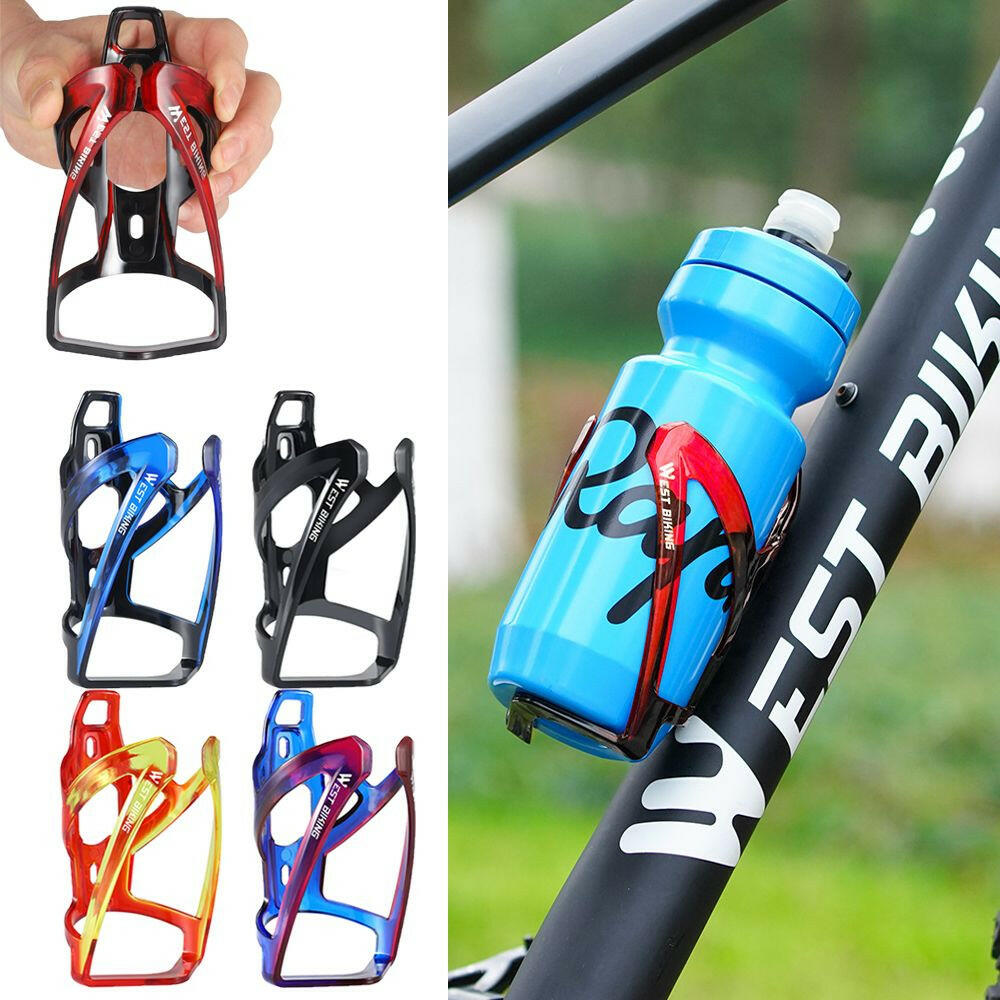 Bicycle Water Bottle Cage Multi-color Gradient Road Mountain Bike Water Bottle Cage Cycling Water Cup Holder Bike Accessories-WAYBIKER