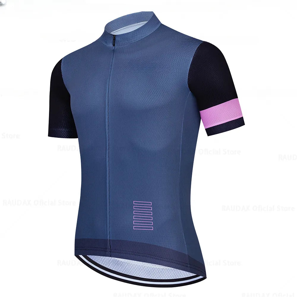 2023 Cycling Clothing Men Short Sleeve Ropa Ciclismo Summer Cycling Jersey Triathlon-WAYBIKER