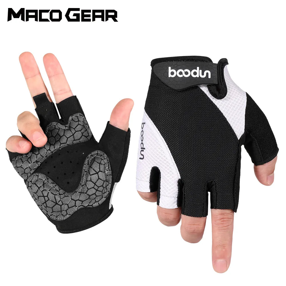 Summer Breathable Cycling Tactical Half Finger Gloves Bike Racing MTB Sport Anti-Slip Shock-Proof Workout Glove Women Men-WAYBIKER