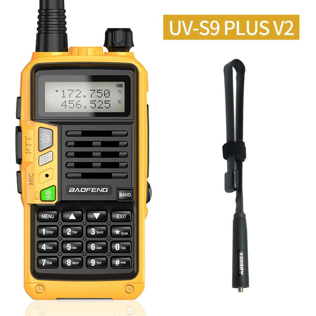BAOFENG UV-S9 Plus V1 V2 Powerful Handheld UHF VHF Dual Band 16 KM Long Range Waterproof Walkie Talkie Ham UV-5R Two Way Radio-WAYBIKER