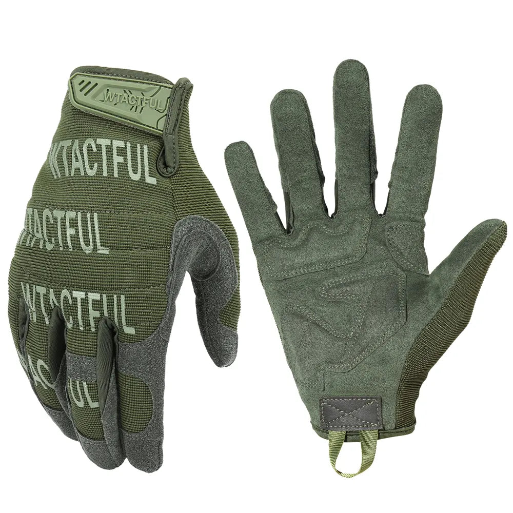 Outdoor Tactical Gloves Military Training Army Sport Climbing Shooting Hunting Riding Cycling Full Finger Anti-Skid Mittens-WAYBIKER