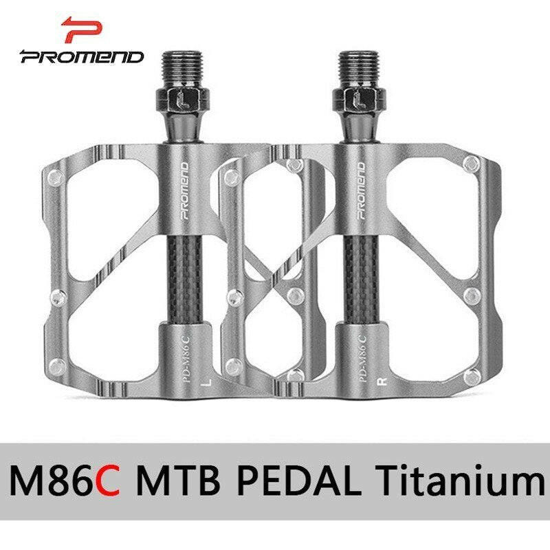 PROMEND Bike Pedals Quick Release Mtb Bicycle Pedals Anti-slip Ultralight Mountain Road Cycling Pedals Carbon Fiber 3 Bearings-WAYBIKER