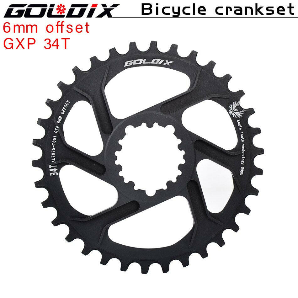 GOLDIX GXP Bicycle Chainring Wide Narrow Chainwheel 30/32/34/36/38T Crankset Crown for Sram DUB 11/12S NX XX XO GX Single Disc-WAYBIKER