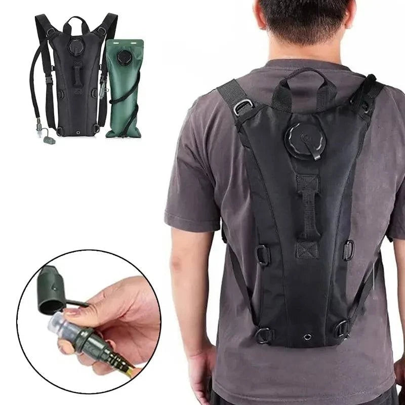 Waterproof Tactical Hydration Backpack with 3L Bladder Outdoor Sport Water Bag Backpacks For Running Cycling Tourism and Camping-WAYBIKER
