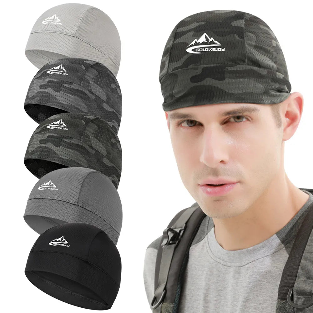 Summer Quick Dry Cycling Cap Anti-sweat Sports Hat Motorcycle Bike Riding Helmet Inner Caps Cycling Accessories-WAYBIKER