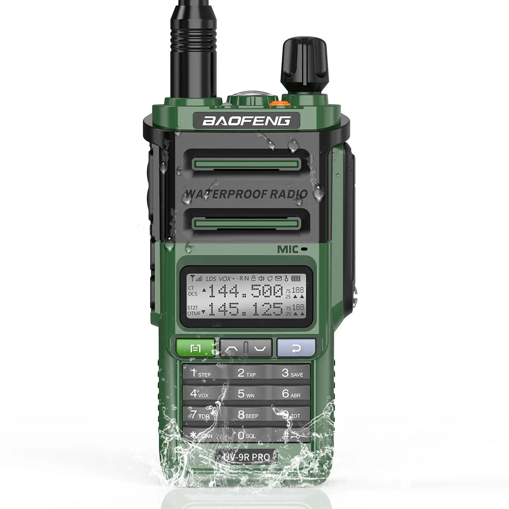 Baofeng UV-9R Pro IP68 Waterproof  Walkie Talkie Dual Band 16KM S22 Radio VHF UHF CB Ham Radio UV-9R Plus Portable Two Way Radio-WAYBIKER