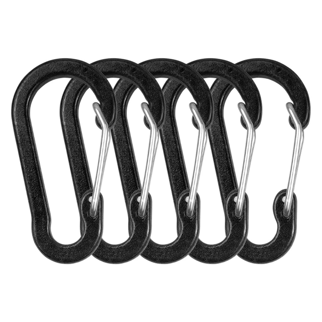 5/10pcs Carabiner Clips Mini Aluminum Alloy Keychain Carabiner Clip D Rings for Outdoor Camping Hiking Fishing Backpacking 2023-WAYBIKER