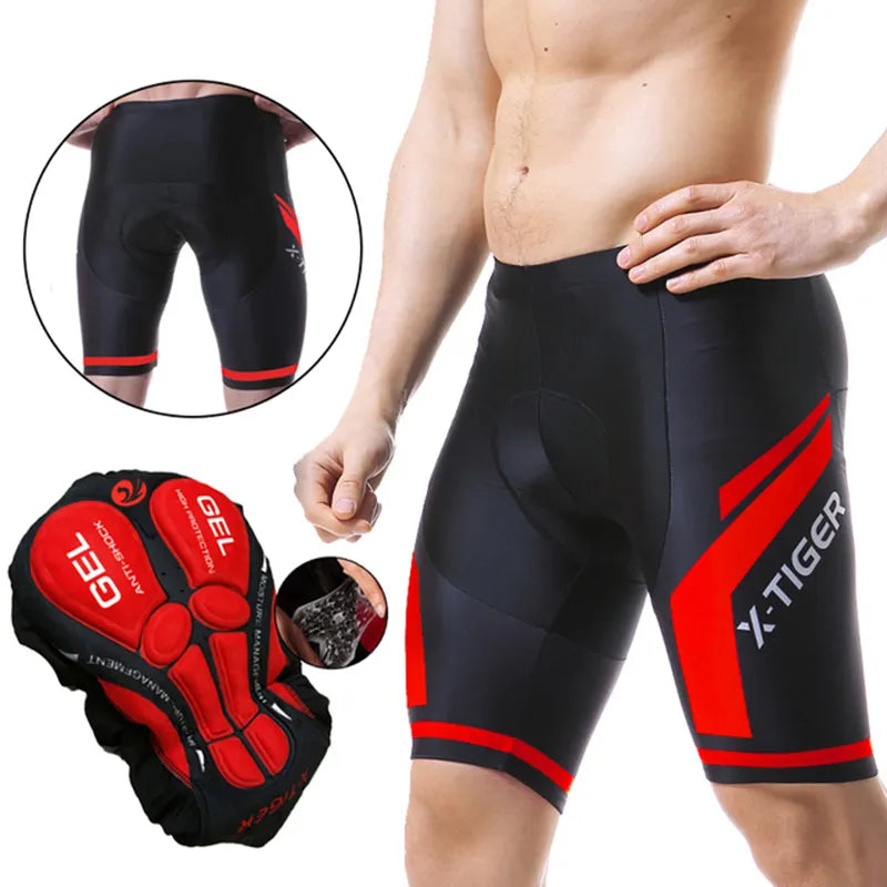 X-Tiger Cycling Shorts Men Road Bike Racing Shorts Women 100% Lycra 5D Padded Shockproof MTB Sports Bicycle Shorts-WAYBIKER
