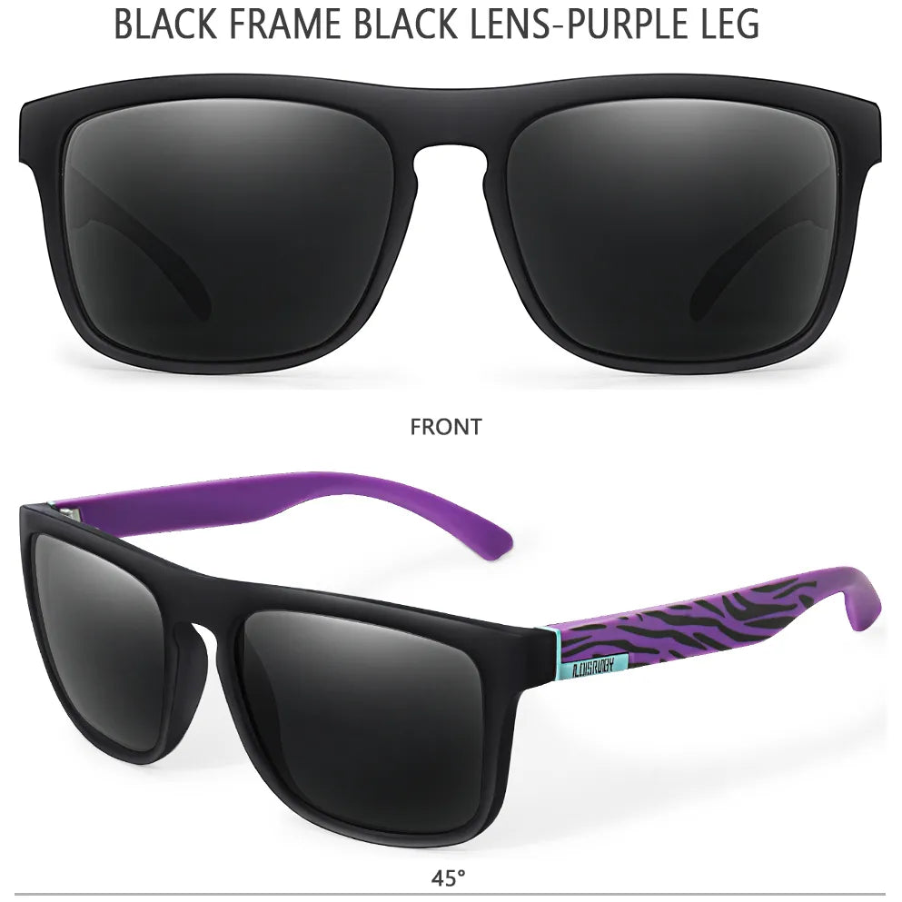 LOISRUBY Brand Square Cycling Sunglasses Men Polarized Fishing Sun Glasses UV400 Eyewear Women Shades oculos de sol masculino-WAYBIKER