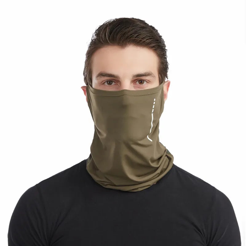 Breathable Summer Cycling Headwear Ice Silk Anti UV Outdoor Sport Running Scarf Dustproof Men Women Bike Mask-WAYBIKER