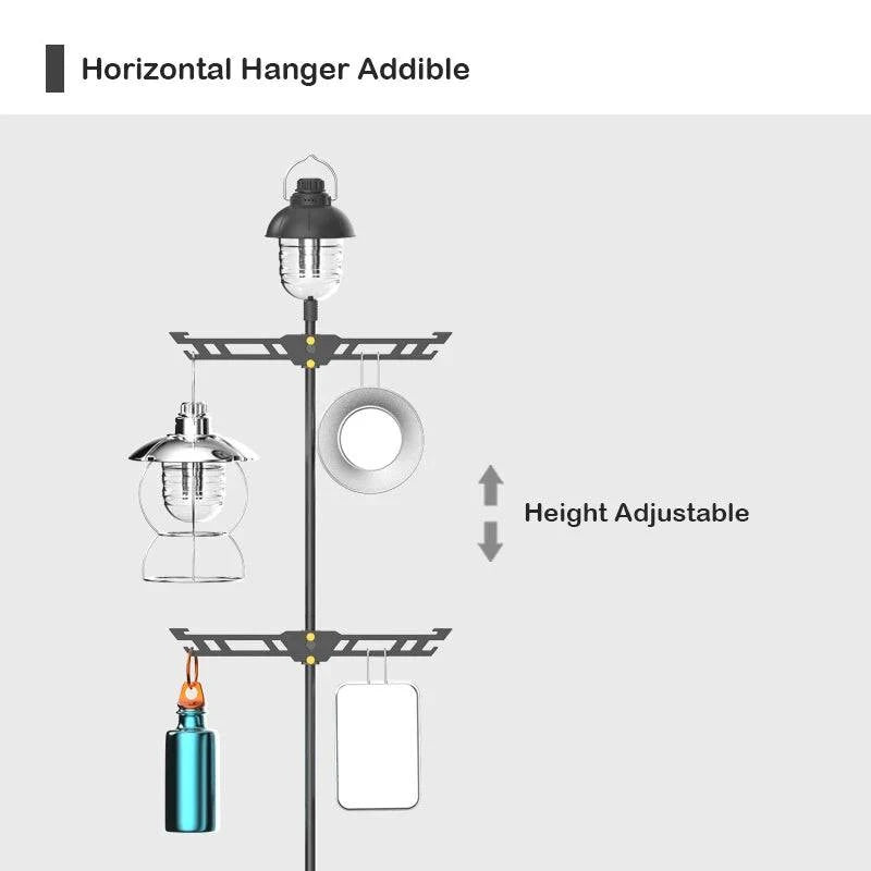 Outdoor Camping Light Pole Hanging Pole Cookware Hanging Rod for Hiking Fishing Backpacking Camping Equipment 2022 New-WAYBIKER