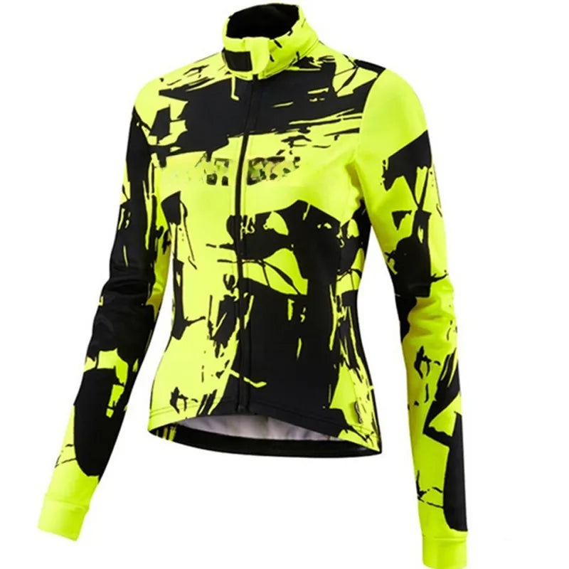 Woman  Cycling Jackets Long Sleeve Jersey Cycle Unforme Maillot Ropa Ciclismo Mujer Road Bike Clothing-WAYBIKER