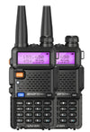 2pcs Baofeng Original UV5R Walkie Talkie Dual Band 136-174Mhz 400-520Mhz Portable BF UV-5R 8W Two Way Radio Pofung Transceiver-WAYBIKER