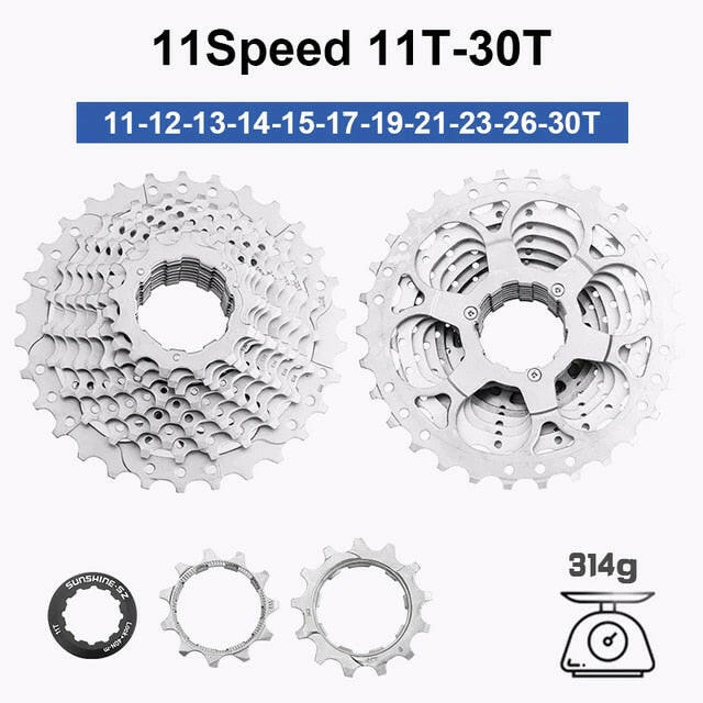 Sunshine HG Road Bike Cassette 8 9 10 11 12 Speed 11-23T/25T/28T/30T/32T/34T Bike Flywheel Sprocket for SHIMANO-WAYBIKER