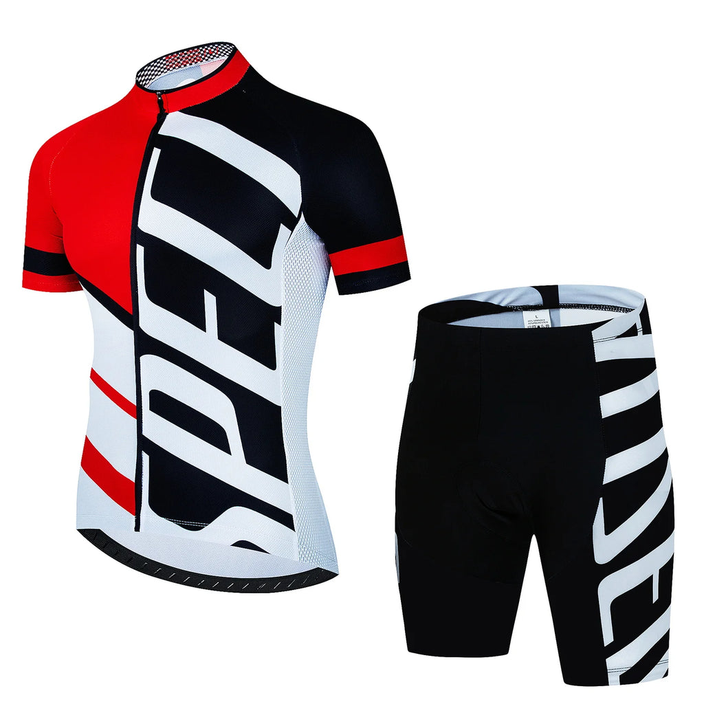 2024 Cycling Clothes Mtb Male Clothing Equipment Man Professional Shirt Shorts Men Jumper Summer Bike Jersey Bib Men's Tricuta