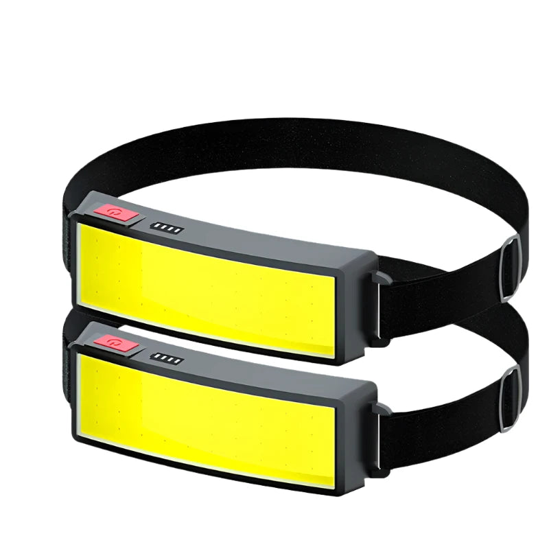 New COB Soft Lighting Headlights USB Rechargeable Fishing Lights Outdoor Camping Head-mounted Strong Headlights-WAYBIKER