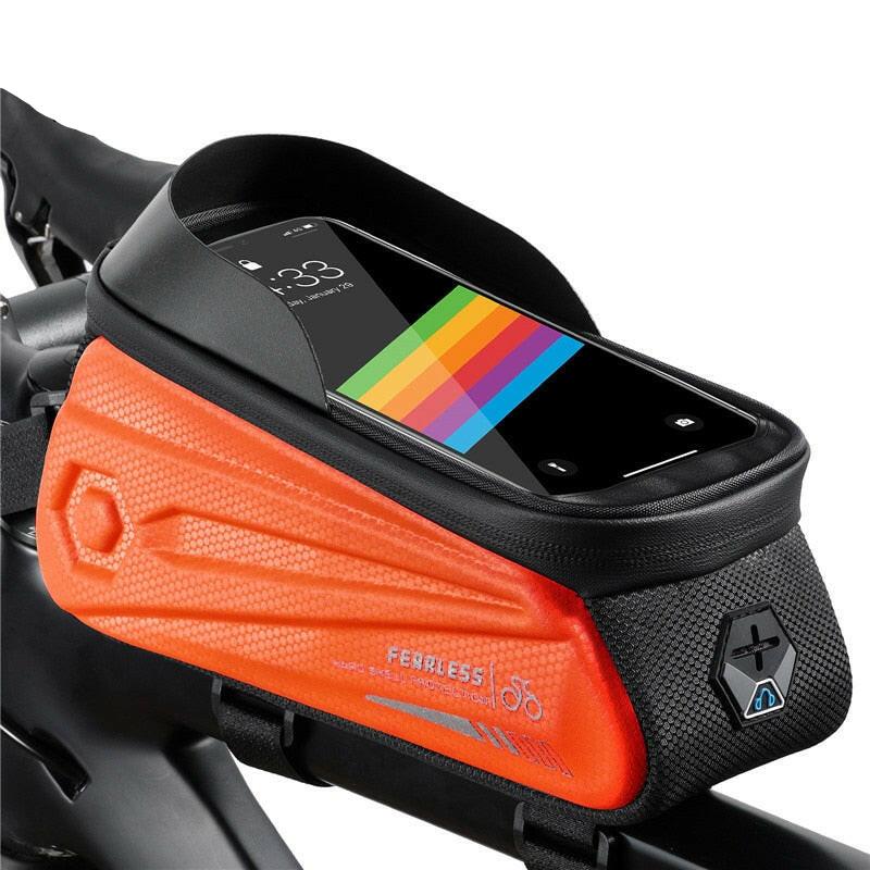 WEST BIKING Waterproof Bicycle Bag 7.0 Inch Sensitive Touch Screen Phone Bag MTB Road Bike Front Frame Bag Cycling Accessories-WAYBIKER