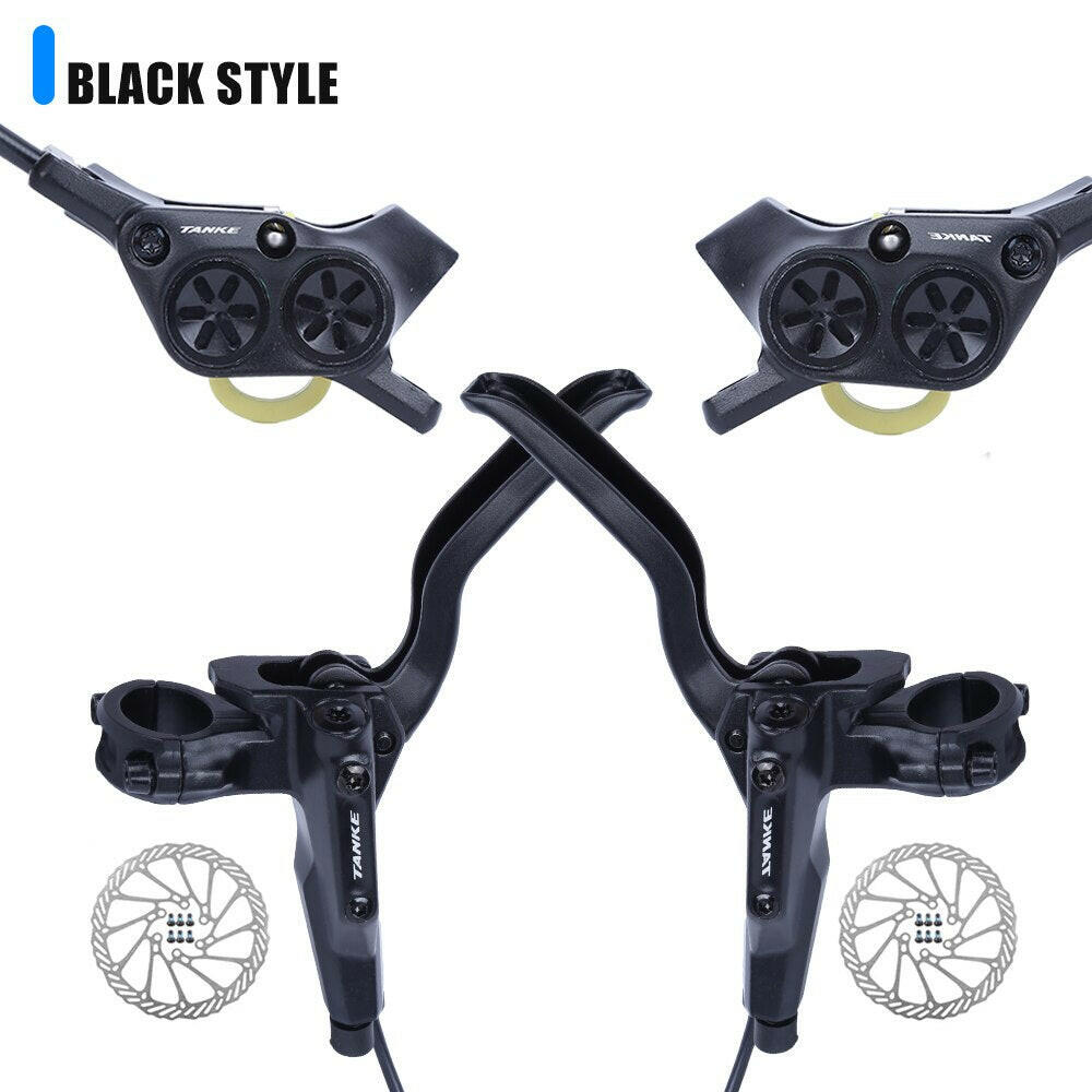 TANKE E-Bike MTB Electric Bike Hydraulic Disc Brake Set 160mm Rotors Oil Calliper Plate Front Rear Mountain Bicycle Clamp  tb700-WAYBIKER