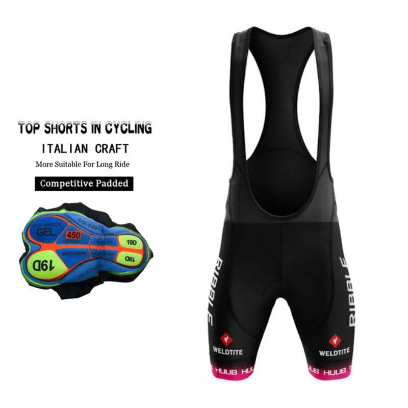 2023 HUUB Men Cycling Bib Shorts 19D Gel Pad Mountain Bike Shorts Summer Outdoor Breathable Bike Riding Bib Tights Quick Dry-WAYBIKER