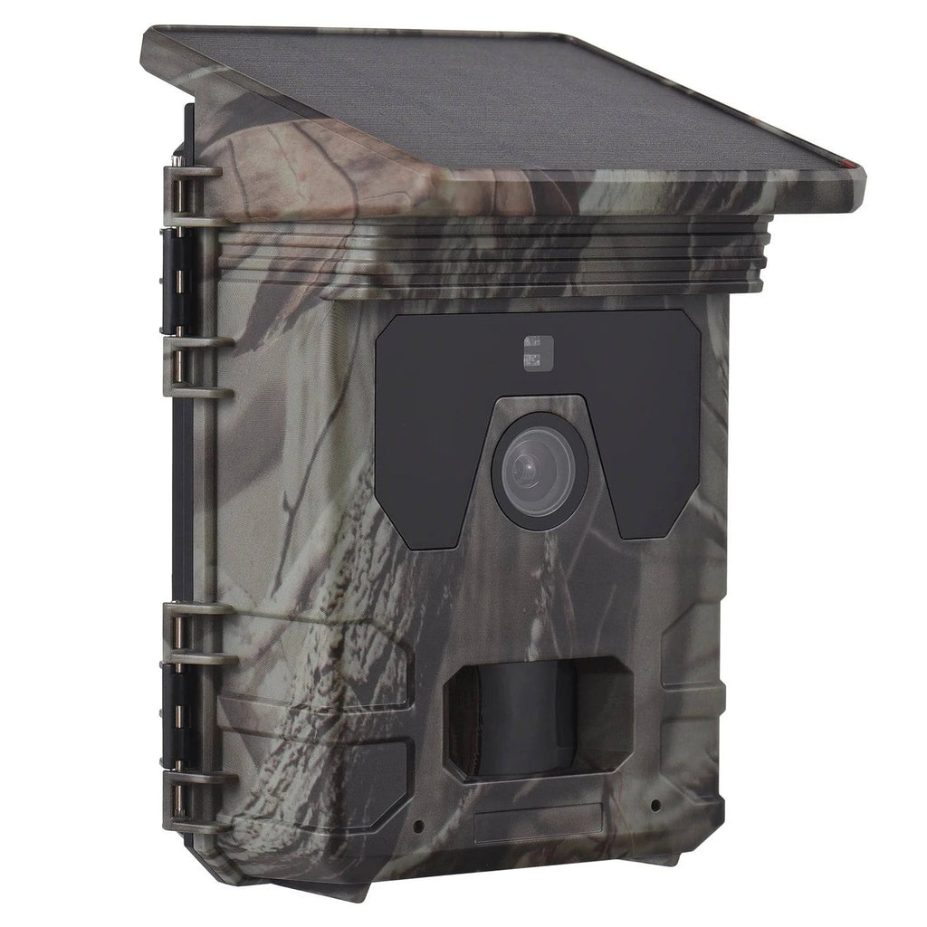 Solar Powered Night Vision Trail Camera 50MP 4K 1080P Hunting Cameras 0.3s Trigger Time Trail Camera Video Photo Recorder-WAYBIKER