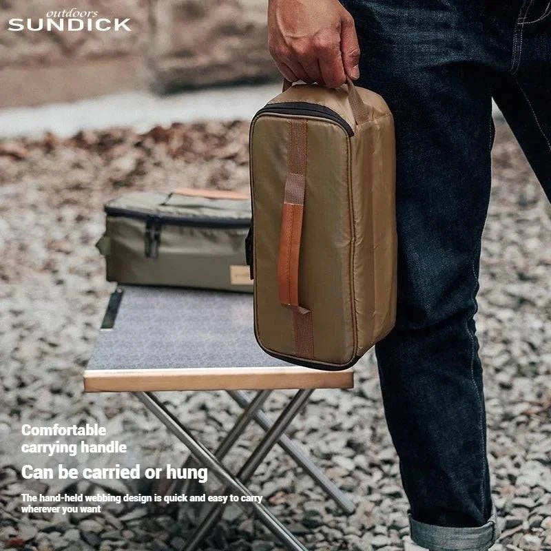 SUNDICK Outdoor Picnic Tableware Cups And Utensils Storage Bag Stove H