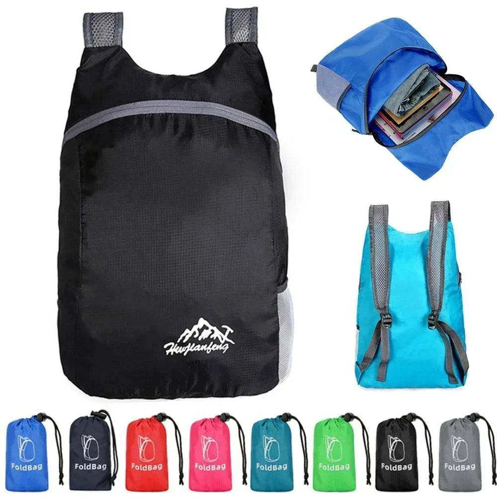 Foldable Waterproof Outdoor Sports Backpack Ultra Light Portable Travel Bag For Travel Camping Running Fitness Shopping-WAYBIKER