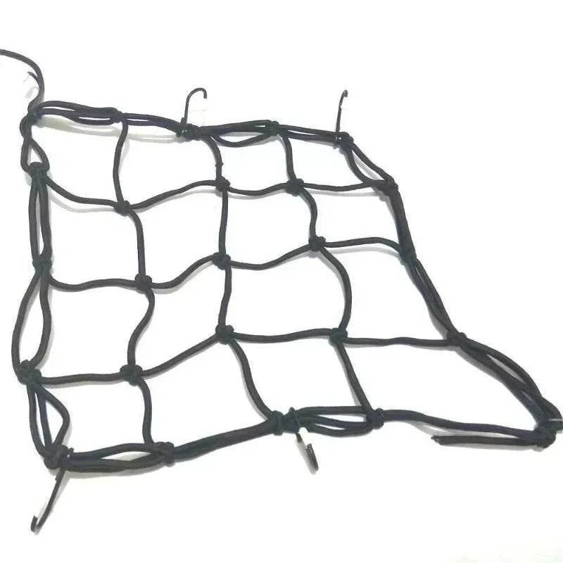 Motorcycle Luggage Net Bike 6 Hooks Hold Down Fuel Tank Luggage Mesh Web Styling High Quality moto adjustable Cargo Net-WAYBIKER
