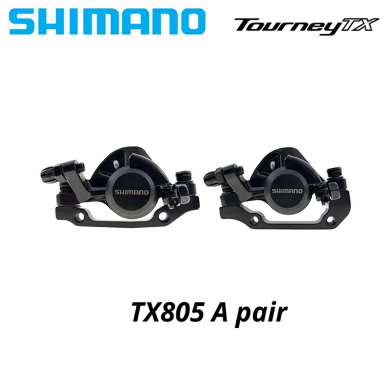 Shimano TOURNEY TX BR-TX805 Mechanical Disc Brake Calipers Resin Pads TX805 Caliper G3 HS1 RT56 RT54 RT30 RT26 Rotor 160mm