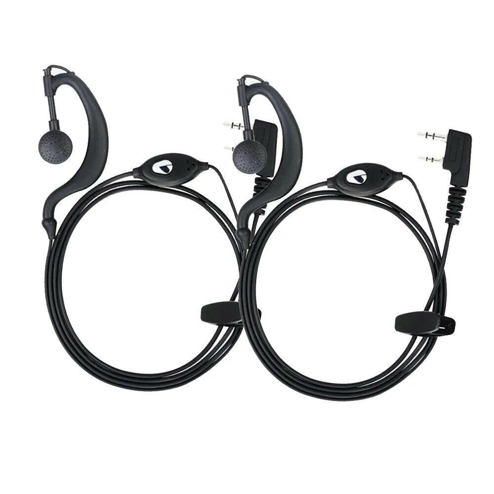 BAOFENG Radio 2pin K Port Earpiece Ptt Mic Headset for Handheld Walkie Talkie Earphone For UV5R UV10R BF-888S UV16-WAYBIKER
