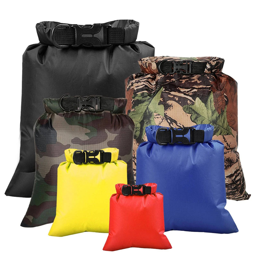 6PCS Outdoor Waterproof Bag Dry Pack Sack Sports Bag for Drifting Boating Floating Kayaking Beach Camping Surfing Swimming Bags-WAYBIKER