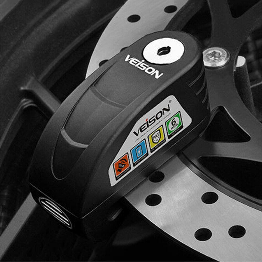 Bicycle Accessories Motorcycle Bicycle Lock Alarm Safety Protection Aluminum Alloy Anti-Theft Reminder Rope Lock Bag-WAYBIKER