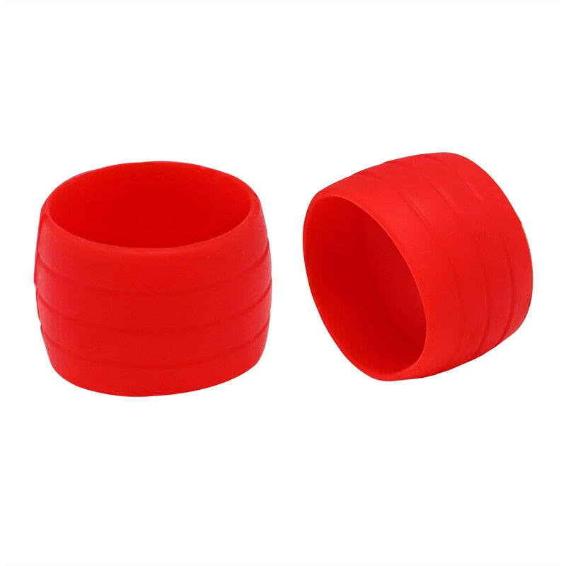 MUQZI 1 Pair Bike Strap Ring Handlebar Tape Fixing Sleeve Silicone Waterproof Wear Resistant Handlebar End Fixed Accessories-WAYBIKER