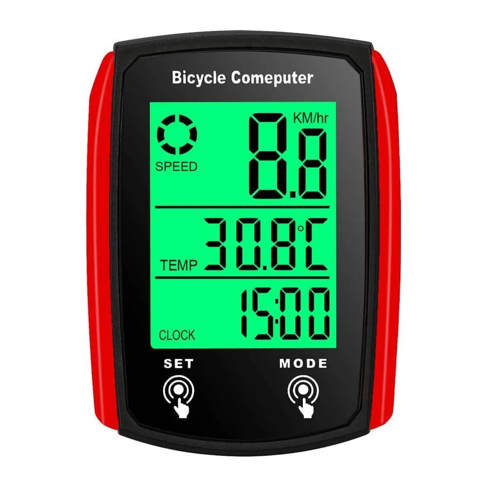 Wired Bike Computer LED Digital Bicycle Speedometer Odometer Touchscreen Waterproof with Backlight for Mountain Road Bike-WAYBIKER