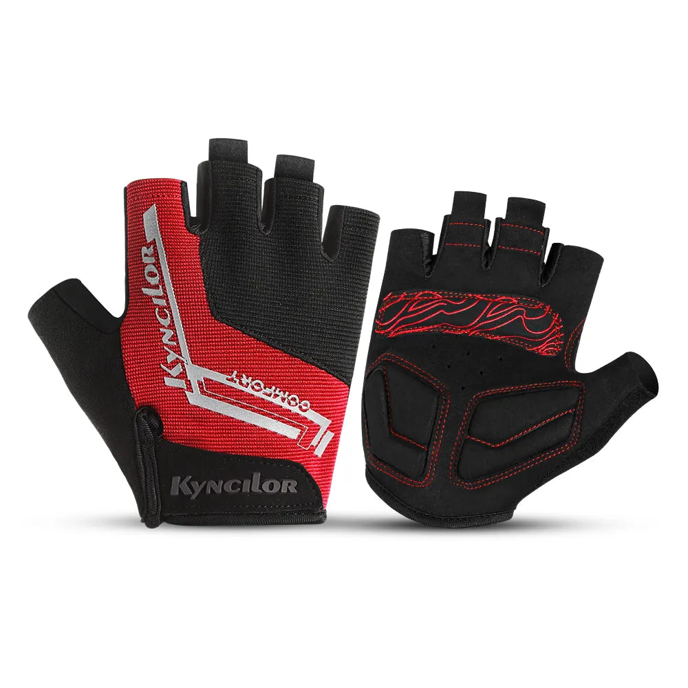 Half Finger Gloves Sports Cycling Gloves Breathable Shockproof Outdoor Bicycle Gloves Running Gloves-WAYBIKER