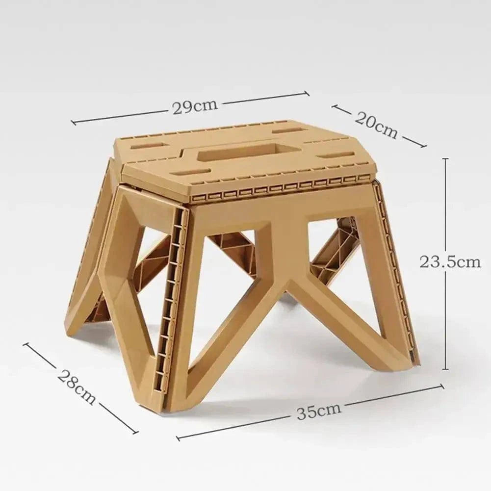 Outdoor Portable Folding Stool Camping Portable Plastic Stool High Load-bearing Handle Mazza Camping Stool-WAYBIKER