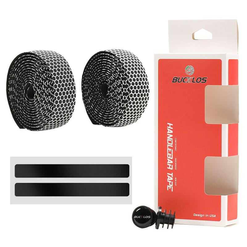 BUCKLOS Road Bike Handlebar Tape Anti Slip Silica Gel Handlebar Tape Shock Absorption Cycling Bar Tape Bicycle Accessories-WAYBIKER