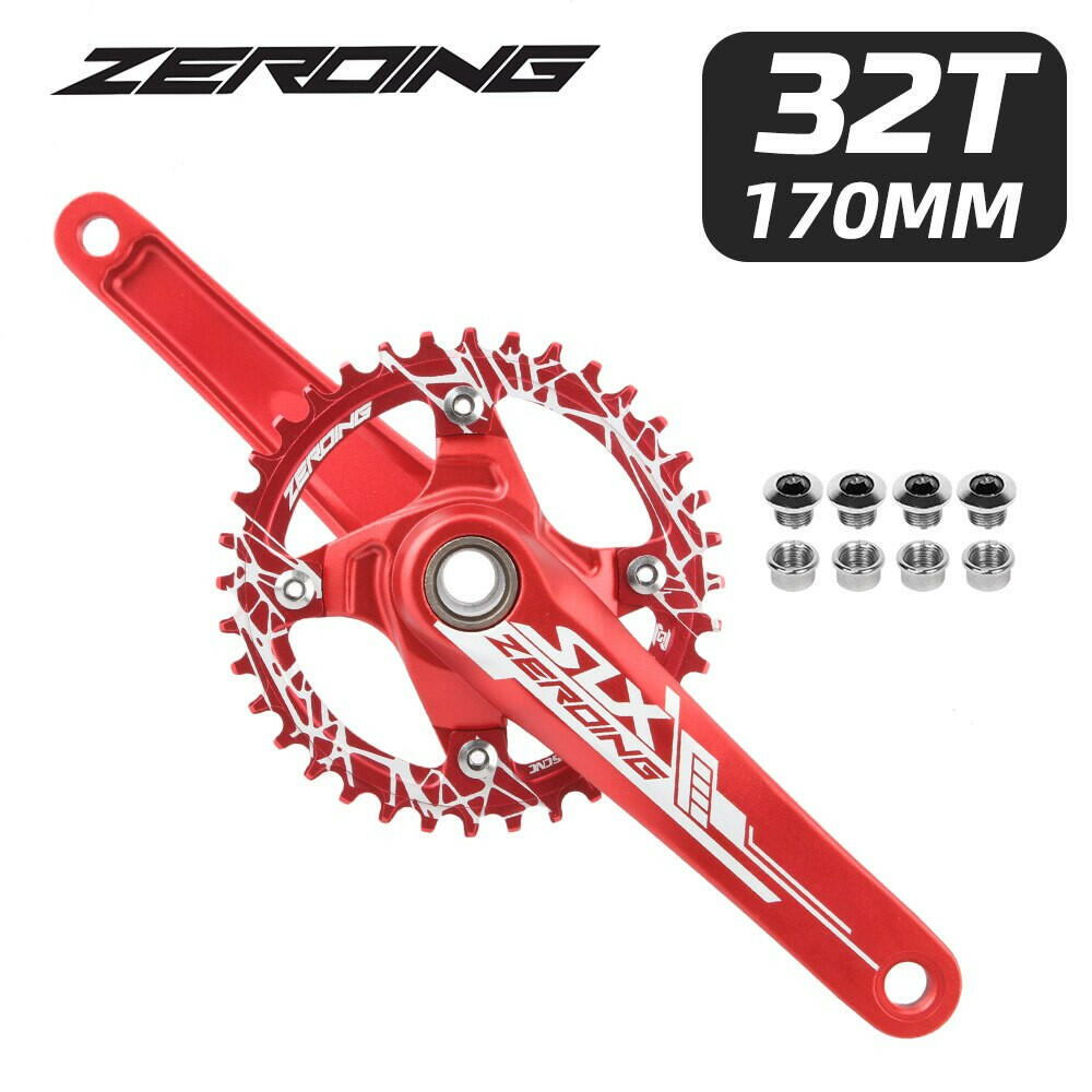 SLX Bicycle Crankset 104BCD MTB Bike Crank Chainring 170mm Aluminum Alloy with Bottom Bracket 32T 34T 36T 38T Plate for SHIMANO-WAYBIKER