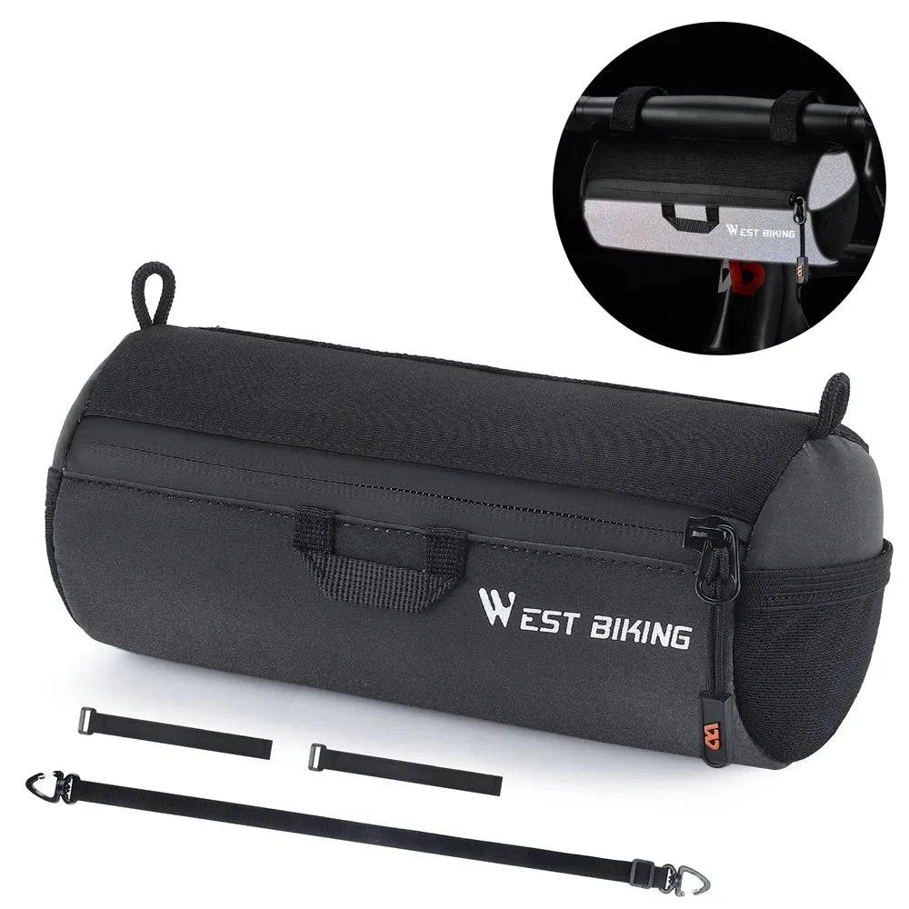 Bike Handlebar Bag Portable 1L Cycling Bag Bicycle FrontTube Bag Multifunctional Shoulder Bag Messenger Bag Cycling Accessory-WAYBIKER